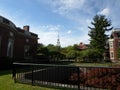 Houghton Library and Loeb House, Harvard Yard, Harvard University, Cambridge, Massachusetts, USA