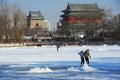 Houhai after snow Royalty Free Stock Photo