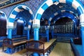 Interior of the El Ghriba Synagogue in Houmt Souk, Tunisia