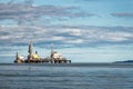 Hound Point tanker terminal - South Queensferry - Scotland Royalty Free Stock Photo