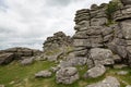 Hound Tor rock formation in Dartmoor, Devon, UK Royalty Free Stock Photo