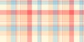Hounds plaid textile background, victorian pattern fabric vector. Regular tartan texture seamless check in cornsilk and orange Royalty Free Stock Photo