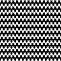 Hounds tooth black and white pattern. Goose foot. Seamless pattern.