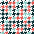 Hounds tooth - retro geometric pattern for clothing fashion. Sea