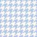 Hounds tooth seamless blue vector pattern.