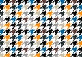 Houndstood seamless pattern background . Royalty Free Stock Photo