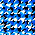 Houndstooth abstract geometric style pattern. Seamless vector pattern Royalty Free Stock Photo