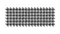 Houndstooth Check Pattern, Classic Fashion Textile Design, vector design Generative AI Royalty Free Stock Photo
