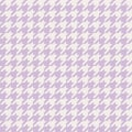 Houndstooth pattern spring summer in soft purple. Seamless dog tooth classic vector check pastel background for coat, jacket. Royalty Free Stock Photo