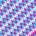 pink and blue houndstooth pattern Royalty Free Stock Photo