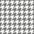 Houndstooth seamless black and white vector pattern Royalty Free Stock Photo