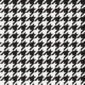 Houndstooth seamless pattern. Background for clothing and other textile products. Black and white backdrop. Vector. Royalty Free Stock Photo