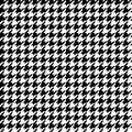 Houndstooth seamless pattern. Black and white vector abstract background