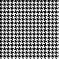 Houndstooth seamless pattern. Black and white vector abstract background