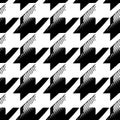 Houndstooth seamless pattern for clothes design.Trendy fabric ab Royalty Free Stock Photo