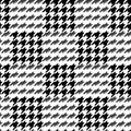 Houndstooth seamless pattern for clothes design.Trendy fabric ab