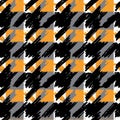 Houndstooth seamless pattern for clothes design.Trendy fabric ab Royalty Free Stock Photo