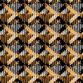 Houndstooth seamless pattern for clothes design.Trendy fabric ab Royalty Free Stock Photo