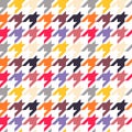 Houndstooth seamless pattern, colorful