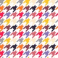 Houndstooth seamless pattern, colorful