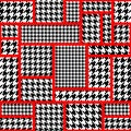 Houndtooth geometric pattern Royalty Free Stock Photo