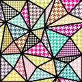Houndtooth geometric pattern Royalty Free Stock Photo