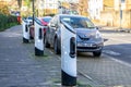 HOUNSLOW, LONDON, ENGLAND- 17th February 2021: EV charing points in Hounslow Royalty Free Stock Photo