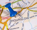 Hounslow on a UK Map