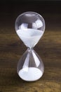 Hour glass presenting time concept Royalty Free Stock Photo