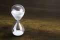 Hour glass presenting time concept Royalty Free Stock Photo