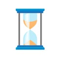 Hour glass timer icon, flat style Royalty Free Stock Photo