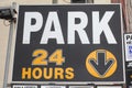 24 Hour Park Sign