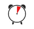 1 Hour, 5 Seconds or 5 Minutes - Alarm-Clock Icon