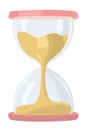 Hourclock. Vector isolated illustration. Sandclock Royalty Free Stock Photo