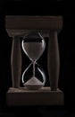 Hourglass on Black Royalty Free Stock Photo