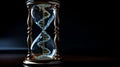 An hourglass with DNA strands, symbolizing time and genetic modification Royalty Free Stock Photo