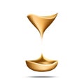Hourglass Falling Sand Measuring Time Tool Vector Royalty Free Stock Photo