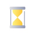 Hourglass flat gradient two-color ui icon