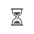 Black vector hourglass icon Royalty Free Stock Photo