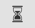 Hourglass Icon Flat Design. Sand Glass Vector. Time Concept