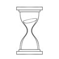 Hourglass icon. Hand drawn doodle cartoon vector illustration. Royalty Free Stock Photo
