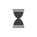 Hourglass icon , sandglass solid logo illustration, pictog