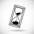 Hourglass icon. Time symbol.