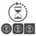 Hourglass icon - vector icons set