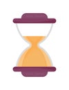 Hourglass icon vector for web design, logo, UI. Fast time, deadline, start counting of time are shown.