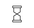 Hourglass line icon