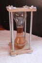 Hourglass on metal stand