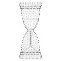 Hourglass polygon black-white