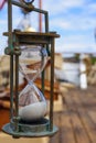 Hourglass (Sand Clock) on an old Ship