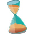 Hourglass sand clock vector time deadline icon